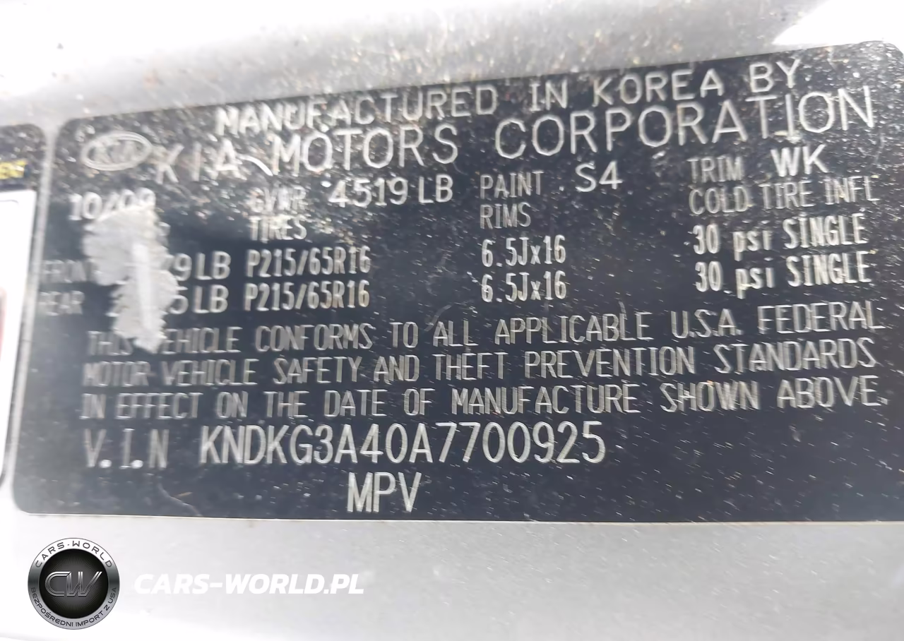 2010 Kia Sportage Lx VIN:KNDKG3A40A7700925 - 9