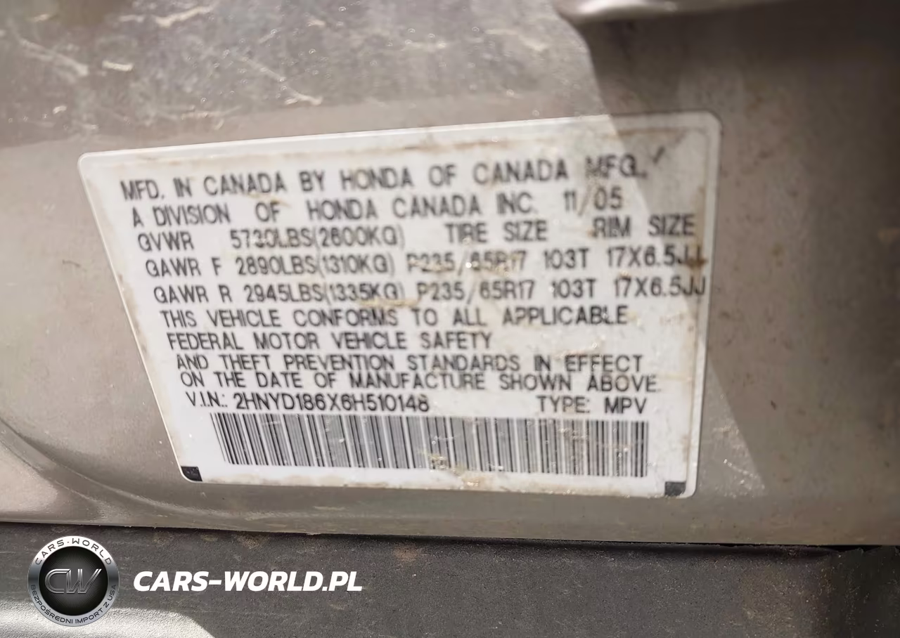 2006 Acura Mdx VIN:2HNYD186X6H510148 - 9