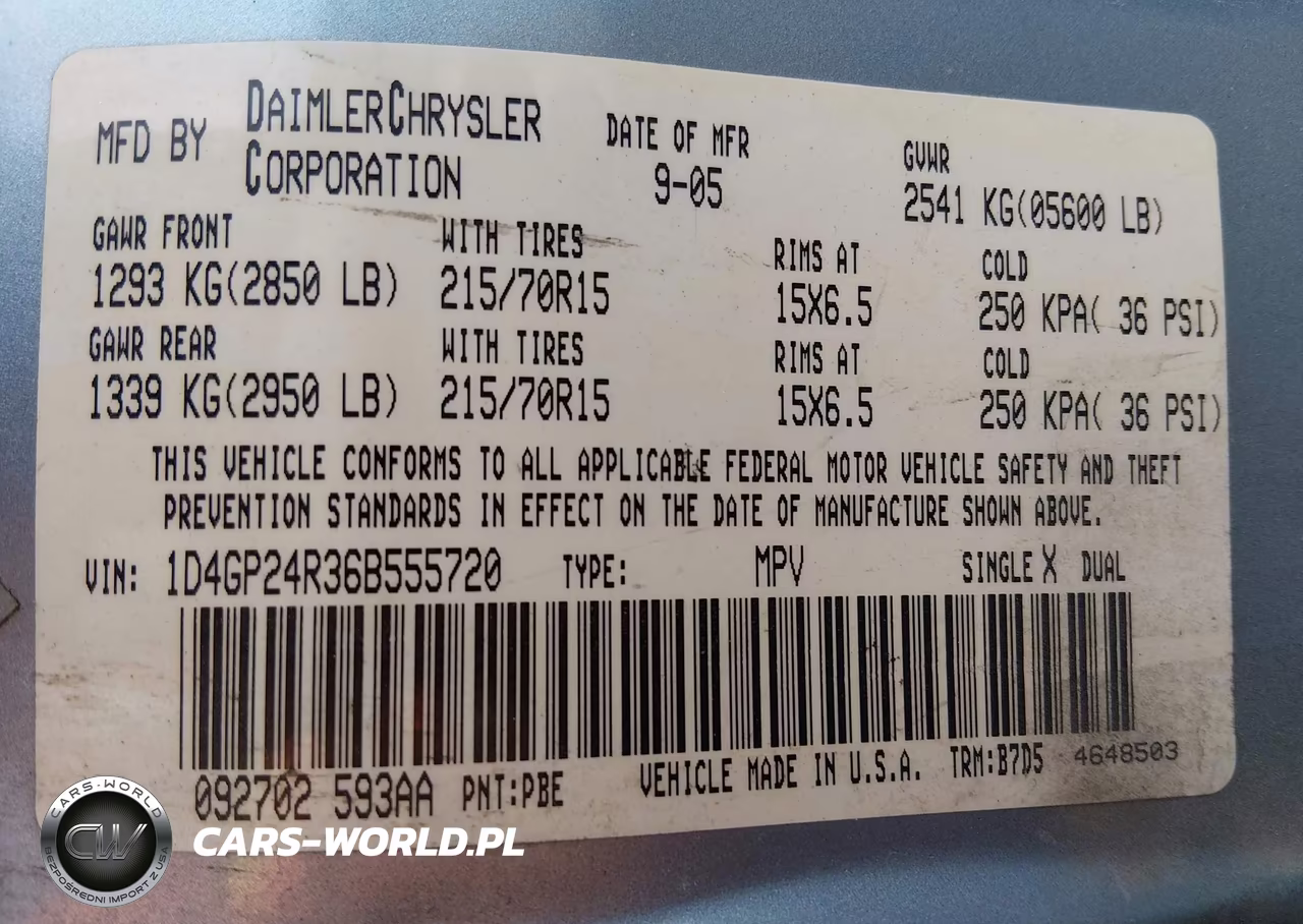 2006 Dodge Grand Caravan Se VIN:1D4GP24R36B555720 - 9