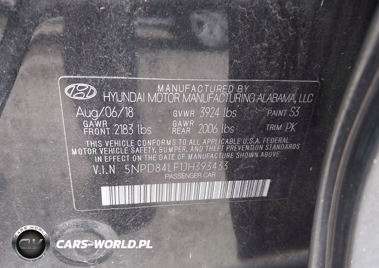 2018 Hyundai Elantra Sel VIN:5NPD84LF1JH393433 - 9