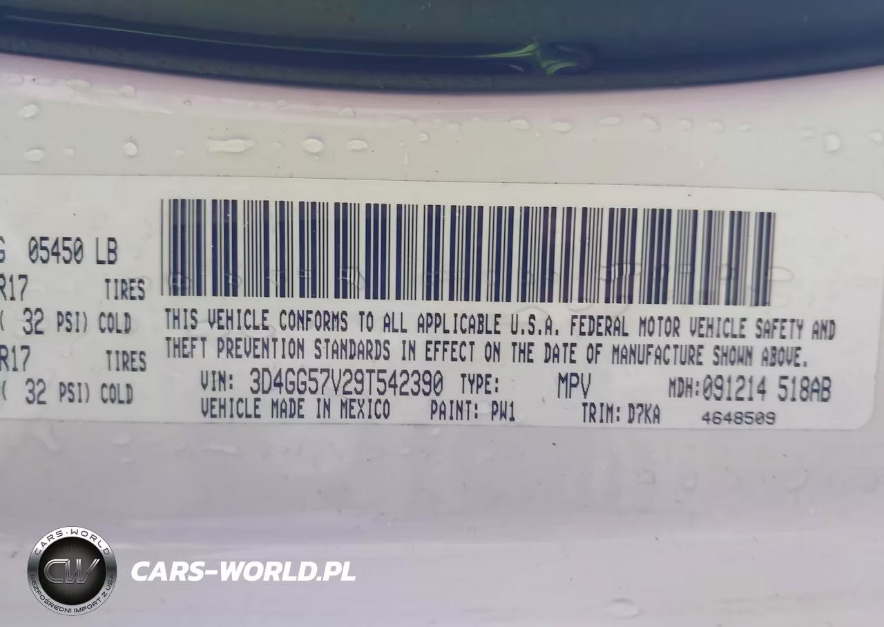 2009 Dodge Journey Sxt VIN:3D4GG57V29T542390 - 9