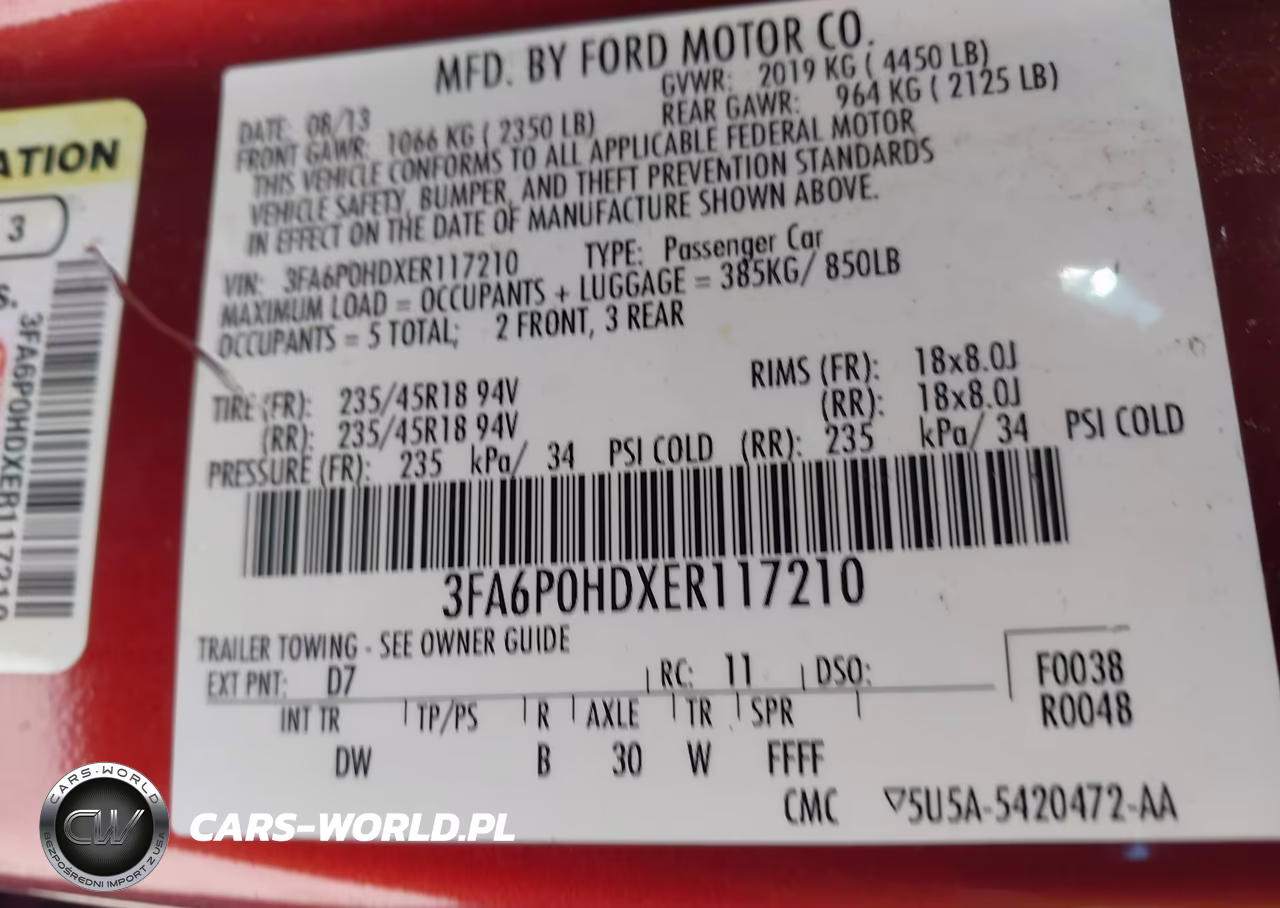2014 Ford Fusion Se VIN:3FA6P0HDXER117210 - 9