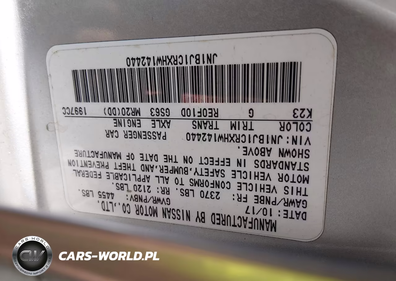 2017 Nissan Rogue Sport Sl VIN:JN1BJ1CRXHW142440 - 9