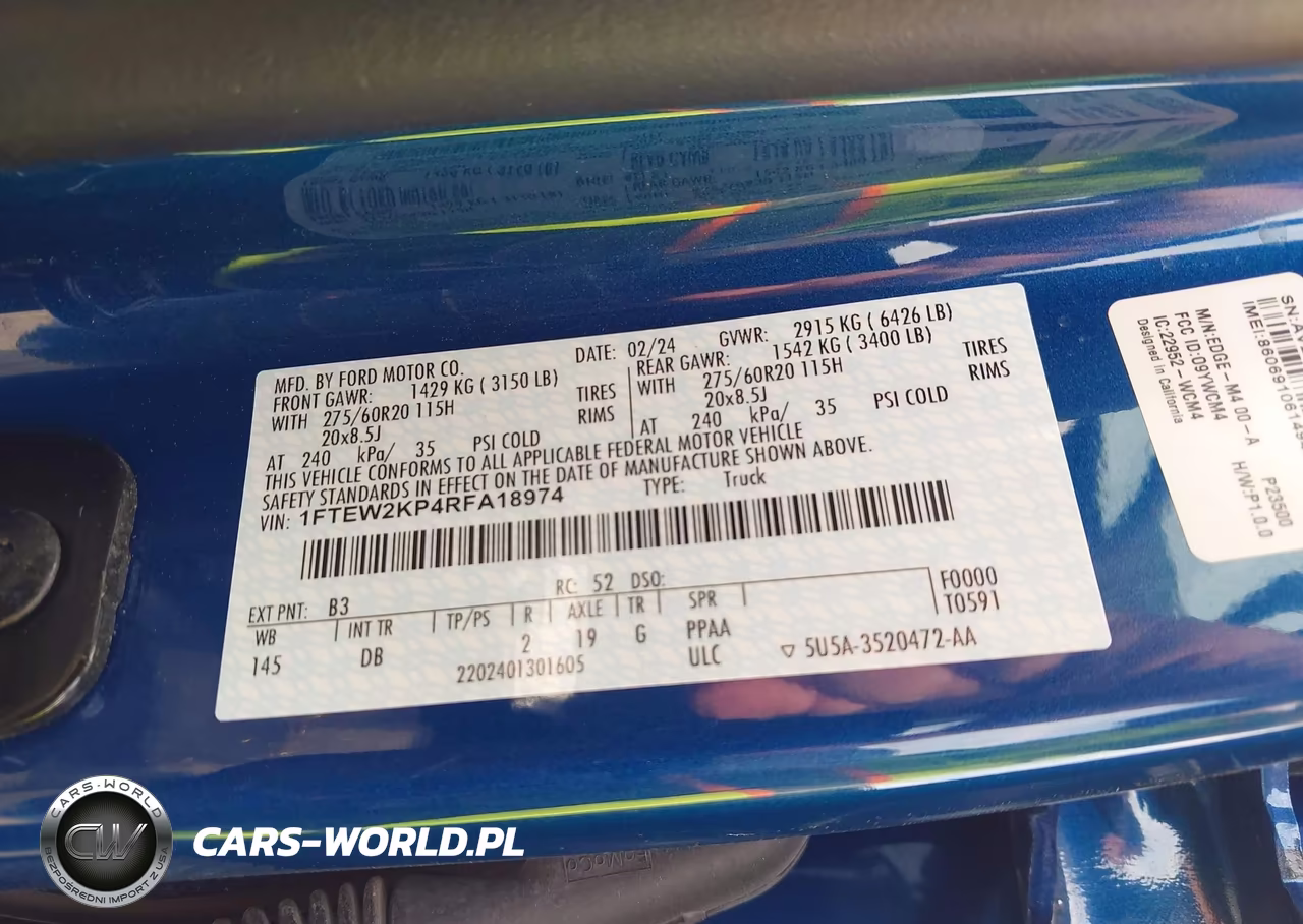 2024 Ford F-150 Stx VIN:1FTEW2KP4RFA18974 - 9