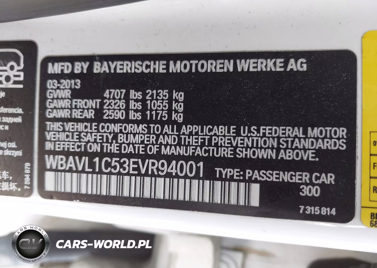 2014 BMW X1 xDrive28I VIN:WBAVL1C53EVR94001 - 9