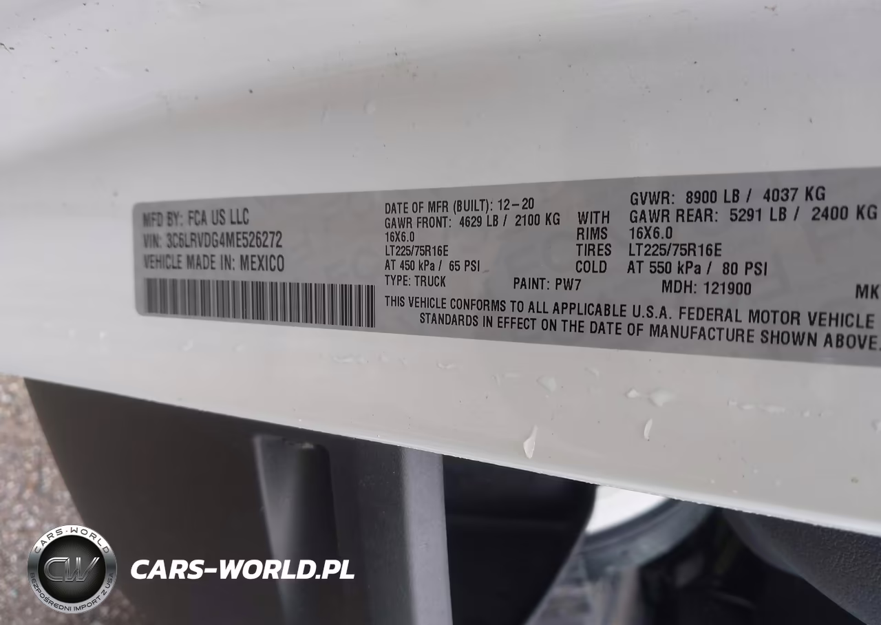 2021 Ram Promaster 2500 High Roof 159 Wb VIN:3C6LRVDG4ME526272 - 9