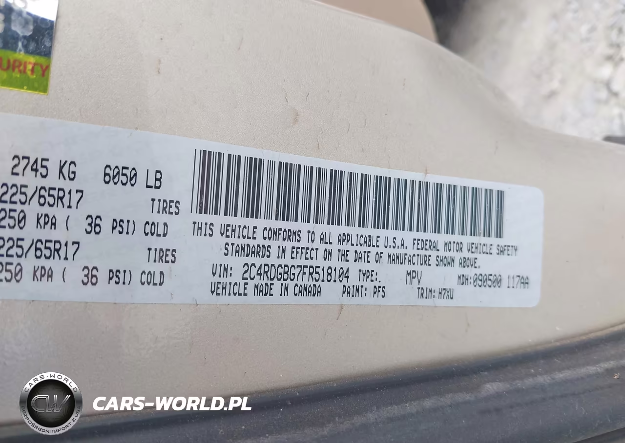 2015 Dodge Grand Caravan Se VIN:2C4RDGBG7FR518104 - 9
