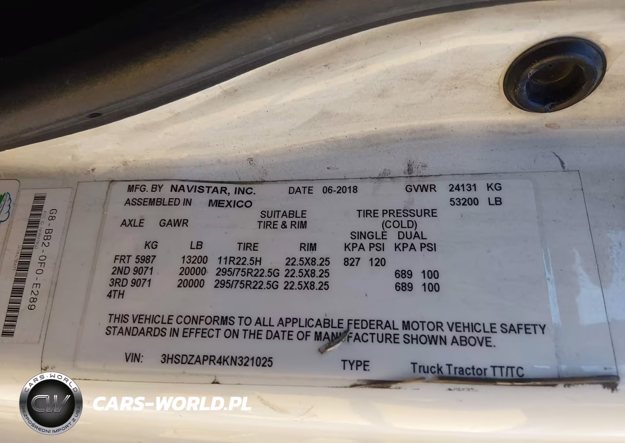 2019 International Lt VIN:3HSDZAPR4KN321025 - 8