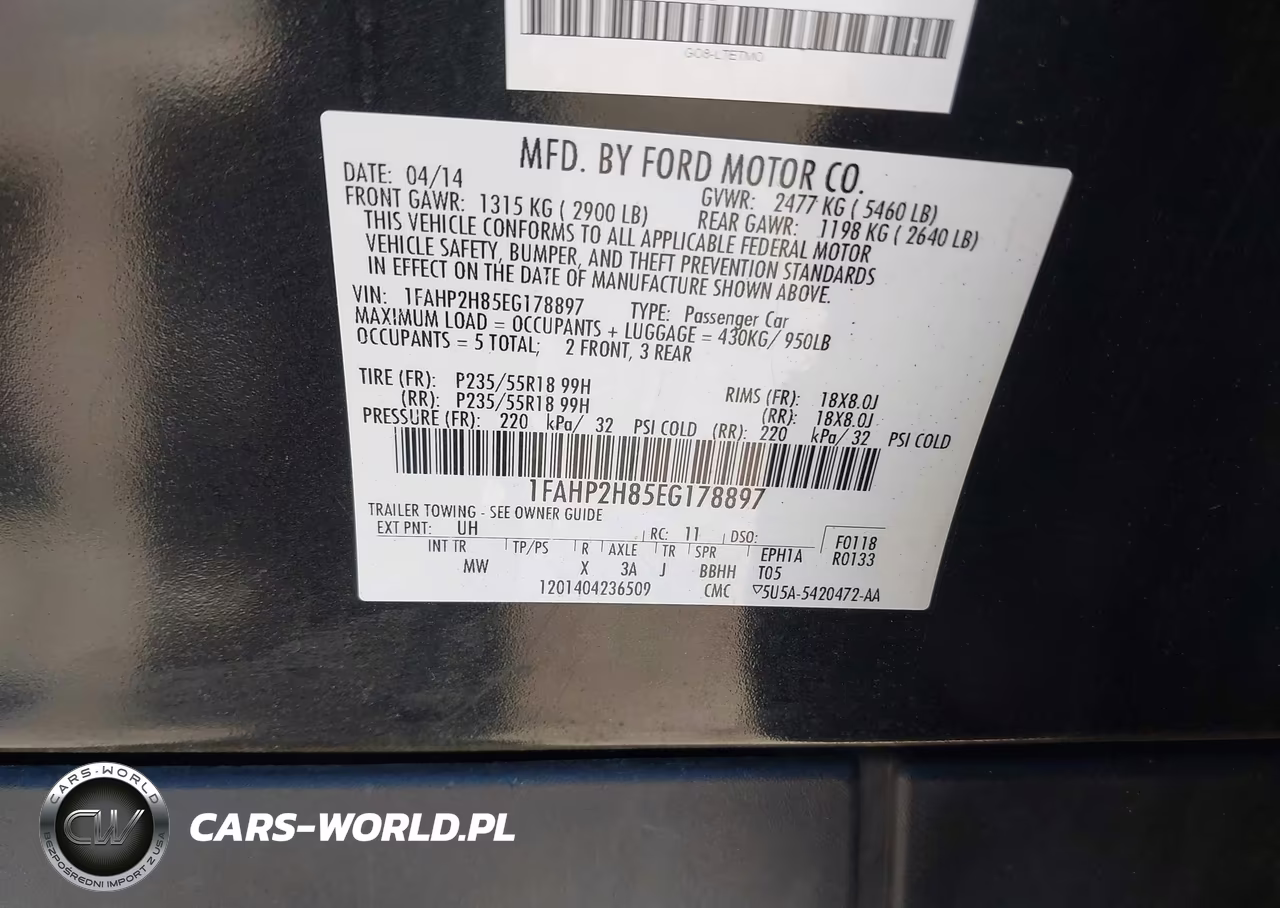 2014 Ford Taurus Sel VIN:1FAHP2H85EG178897 - 9