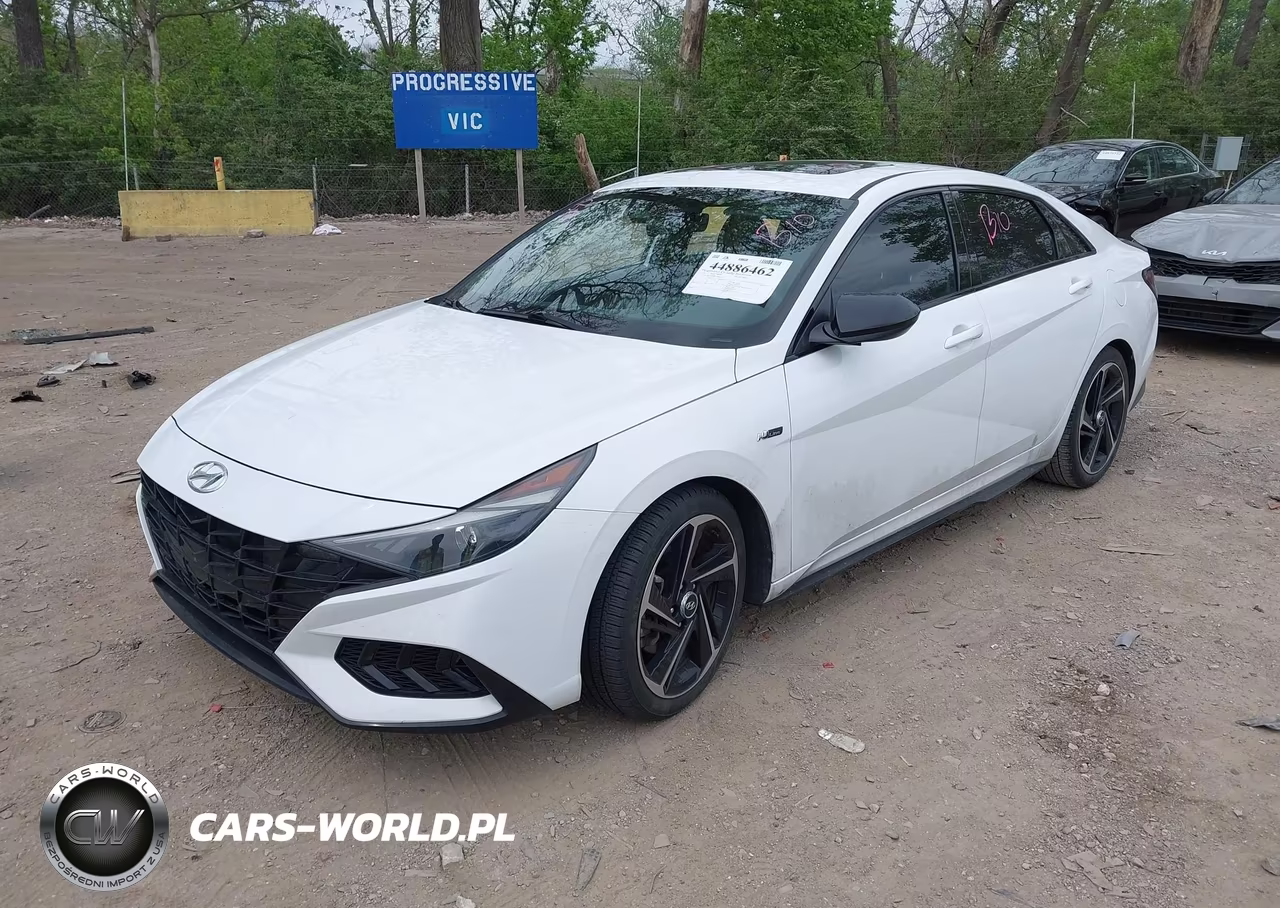 2021 Hyundai Elantra N Line VIN:KMHLR4AF9MU156013 - 2