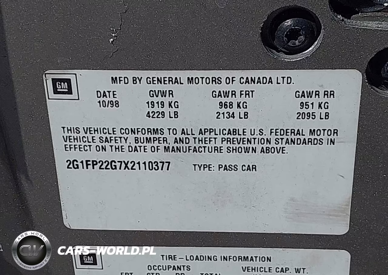 1999 Chevrolet Camaro Z28 VIN:2G1FP22G7X2110377 - 9