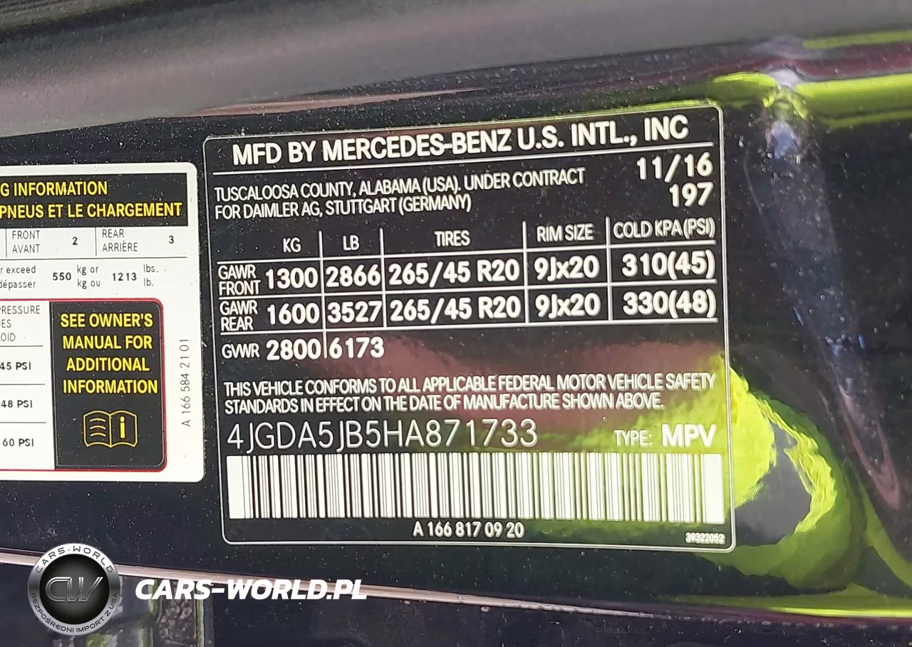 2017 Mercedes-Benz Gle 350 VIN:4JGDA5JB5HA871733 - 9
