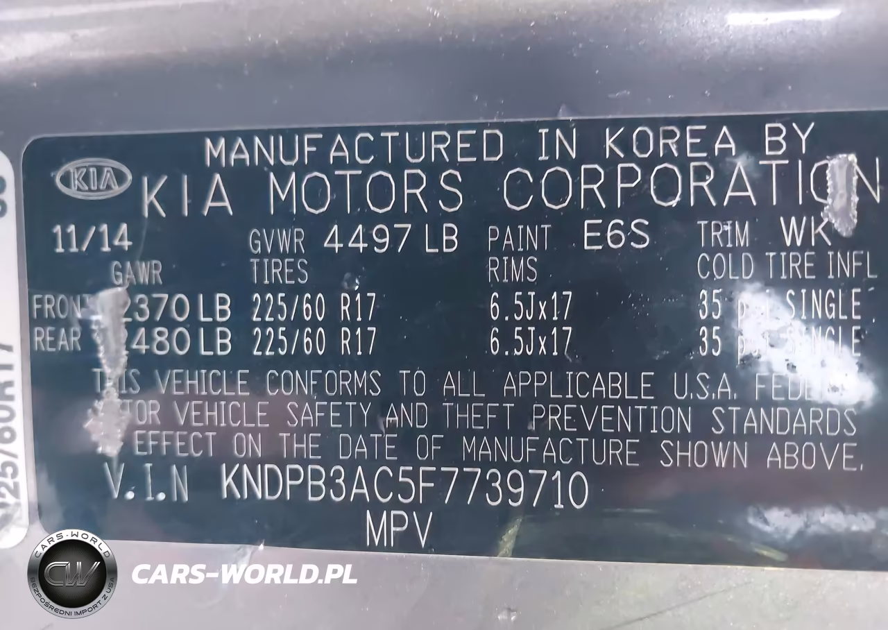 2015 Kia Sportage Lx VIN:KNDPB3AC5F7739710 - 9