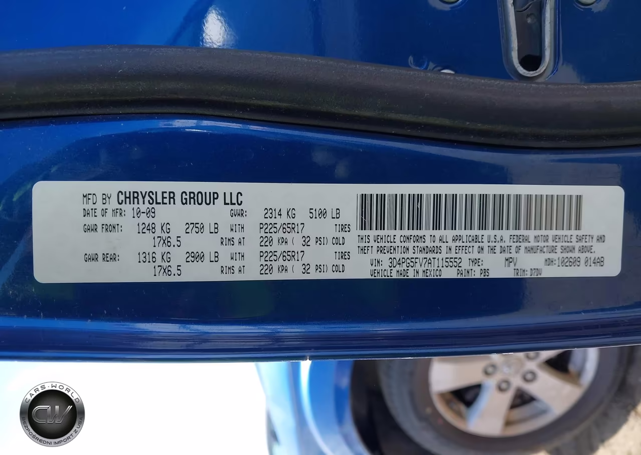 2010 Dodge Journey Sxt VIN:3D4PG5FV7AT115552 - 9