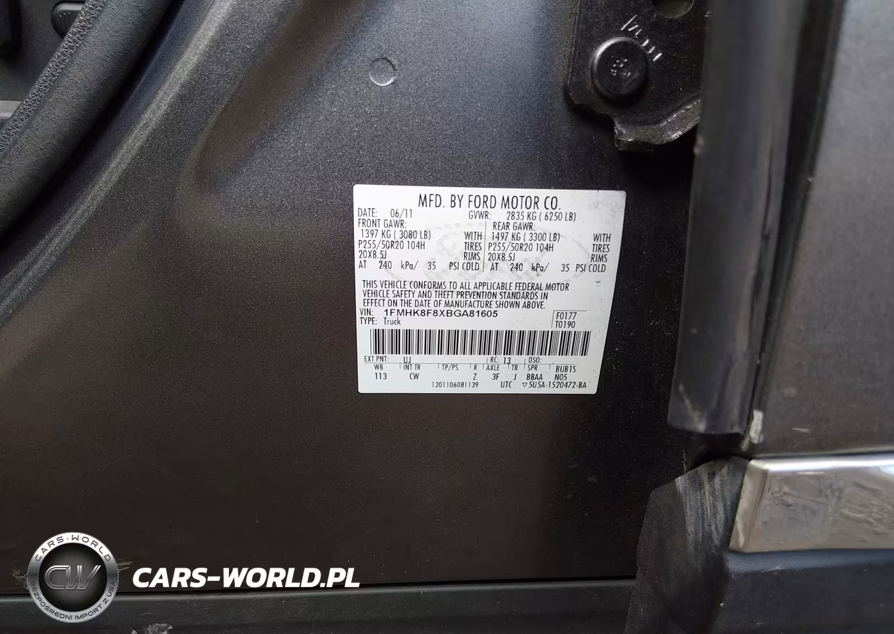 2011 Ford Explorer Limited VIN:1FMHK8F8XBGA81605 - 9