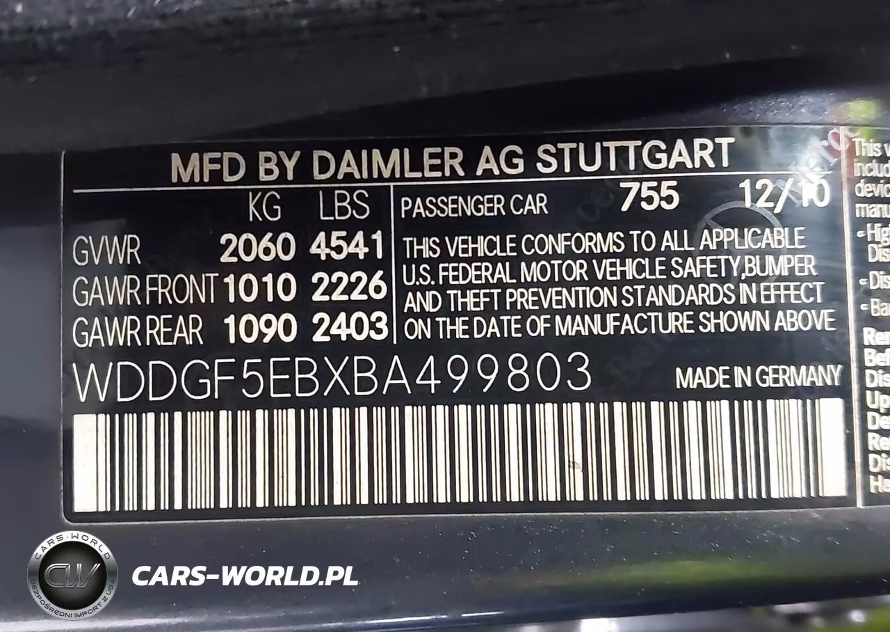 2011 Mercedes-Benz C 300 Sport VIN:WDDGF5EBXBA499803 - 9