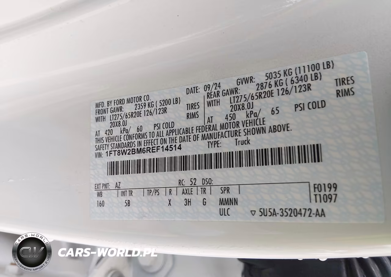 2024 Ford F-250 Lariat VIN:1FT8W2BM6REF14514 - 8