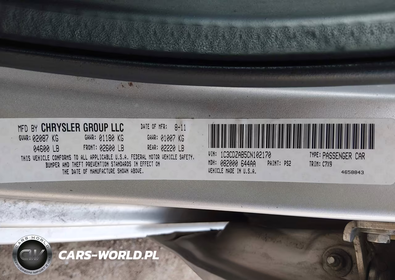 2012 Dodge Avenger Se VIN:1C3CDZAB5CN102170 - 9