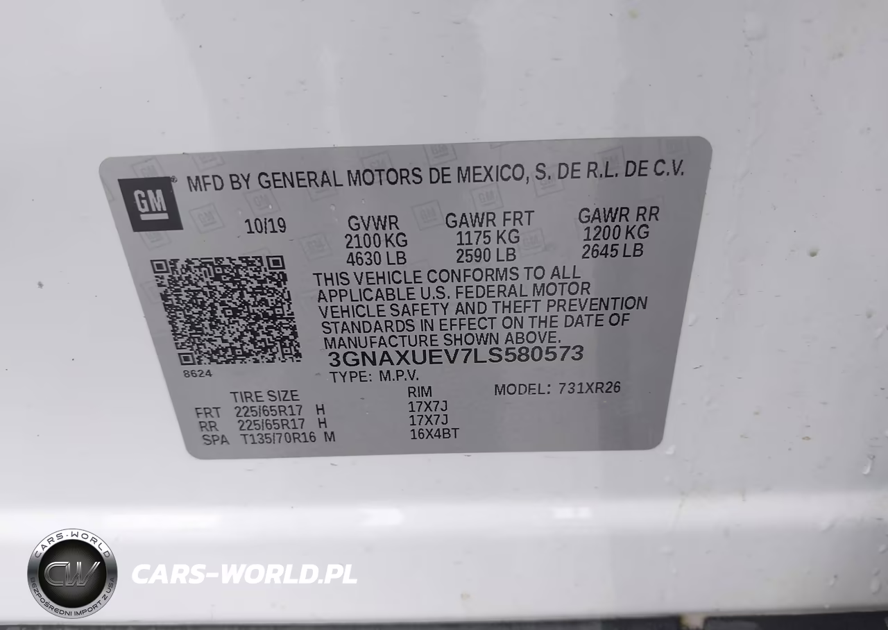 2020 Chevrolet Equinox Awd Lt 1.5L Turbo VIN:3GNAXUEV7LS580573 - 9