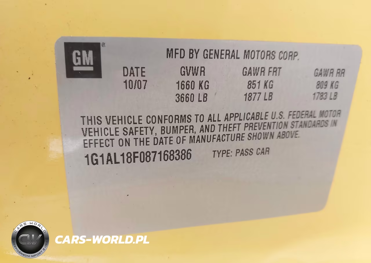 2008 Chevrolet Cobalt Lt VIN:1G1AL18F087168386 - 9