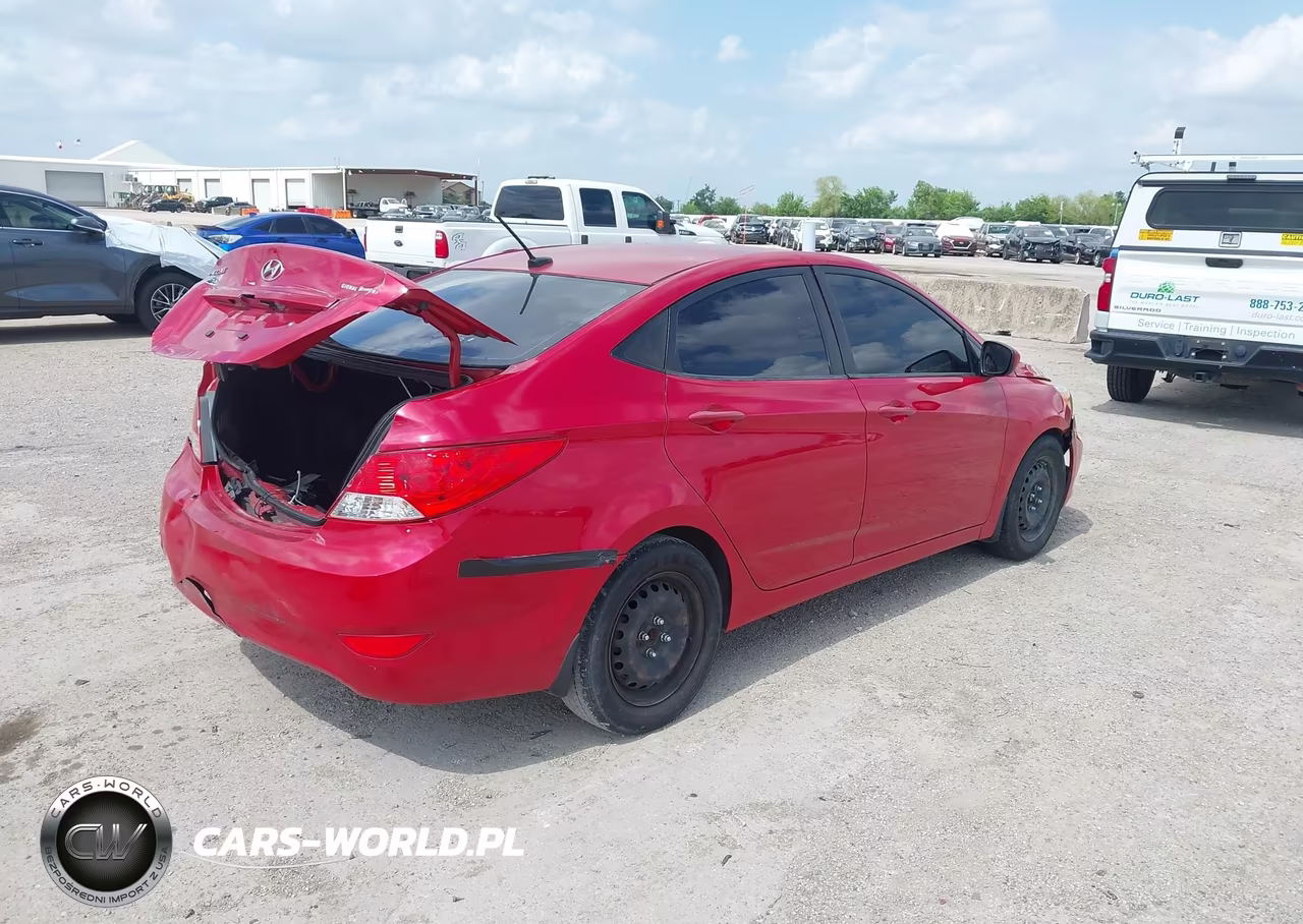 2014 Hyundai Accent Gls VIN:KMHCU4AE4EU624608 - 4