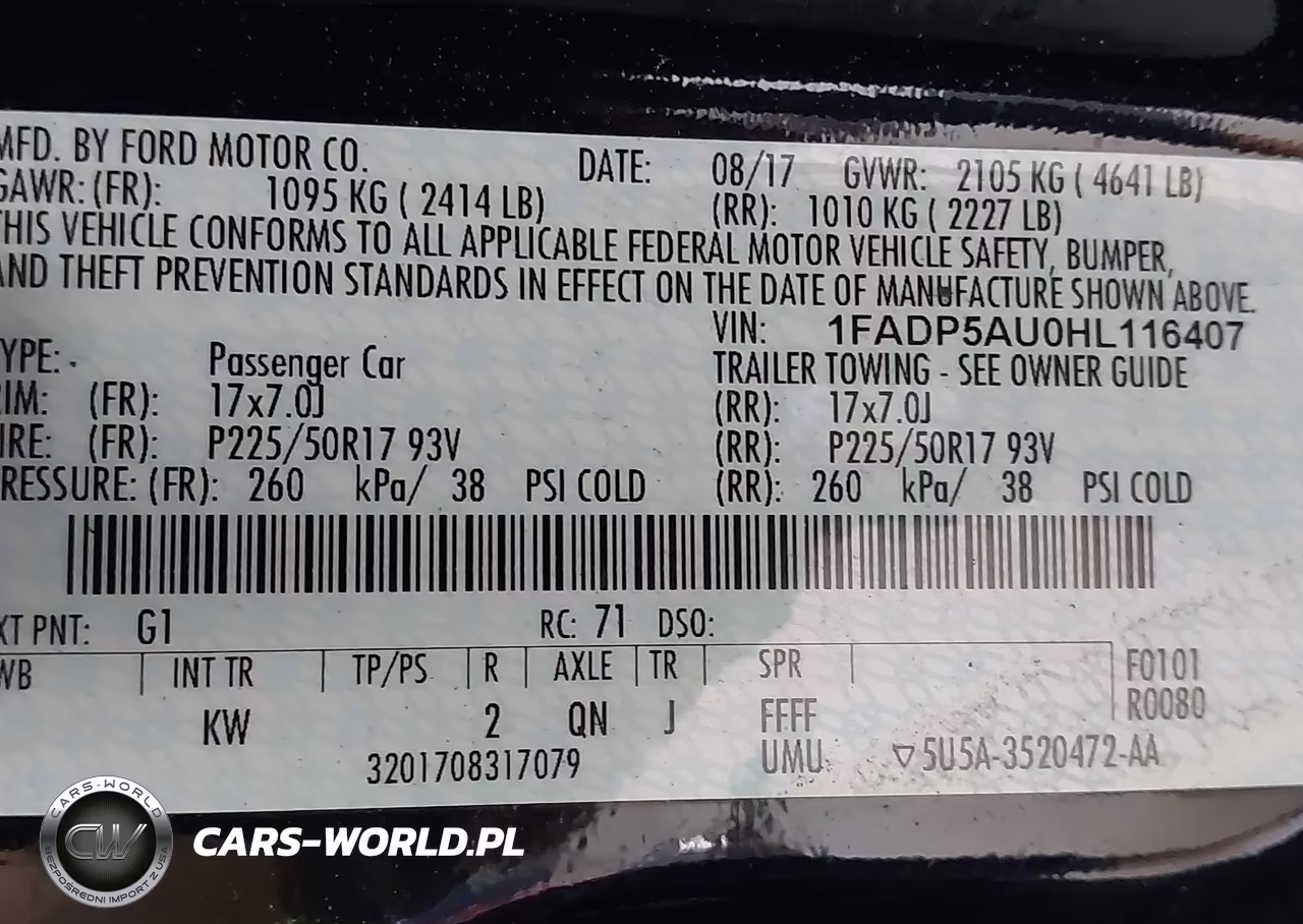 2017 Ford C-Max Hybrid Se VIN:1FADP5AU0HL116407 - 9
