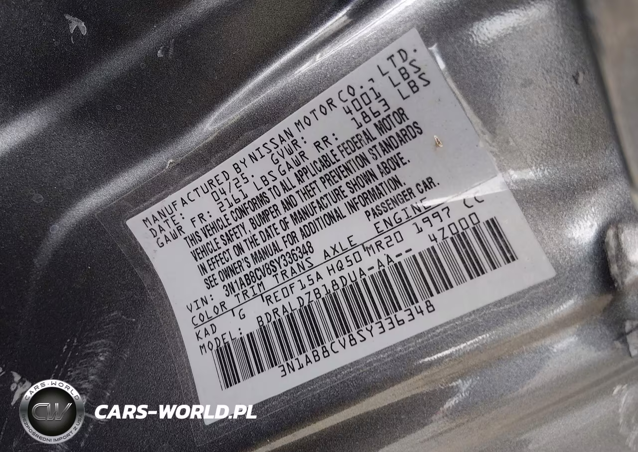 2025 Nissan Sentra Sv VIN:3N1AB8CV8SY336348 - 9