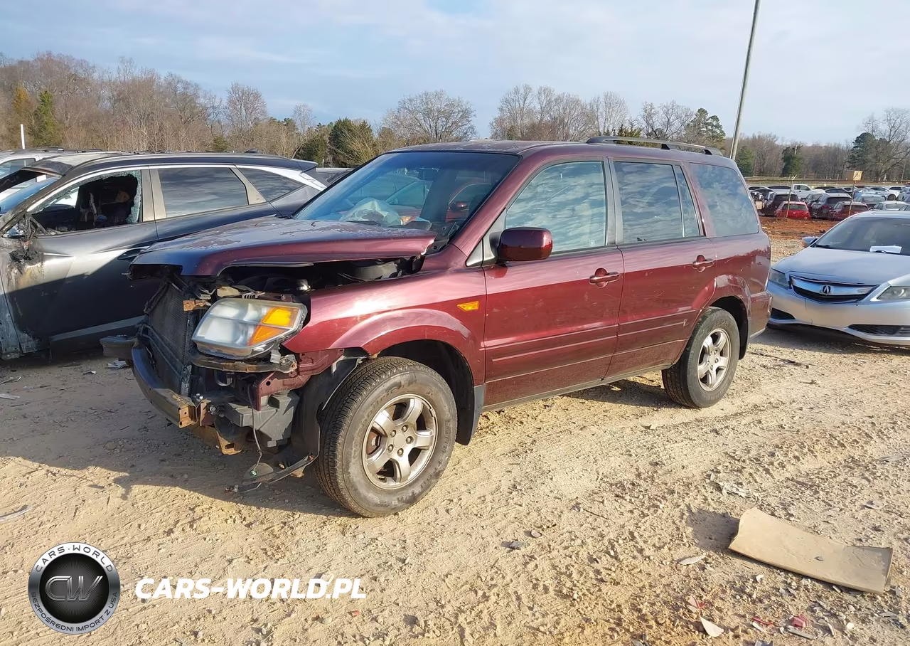 2007 Honda Pilot Ex VIN:5FNYF18437B008765 - 2