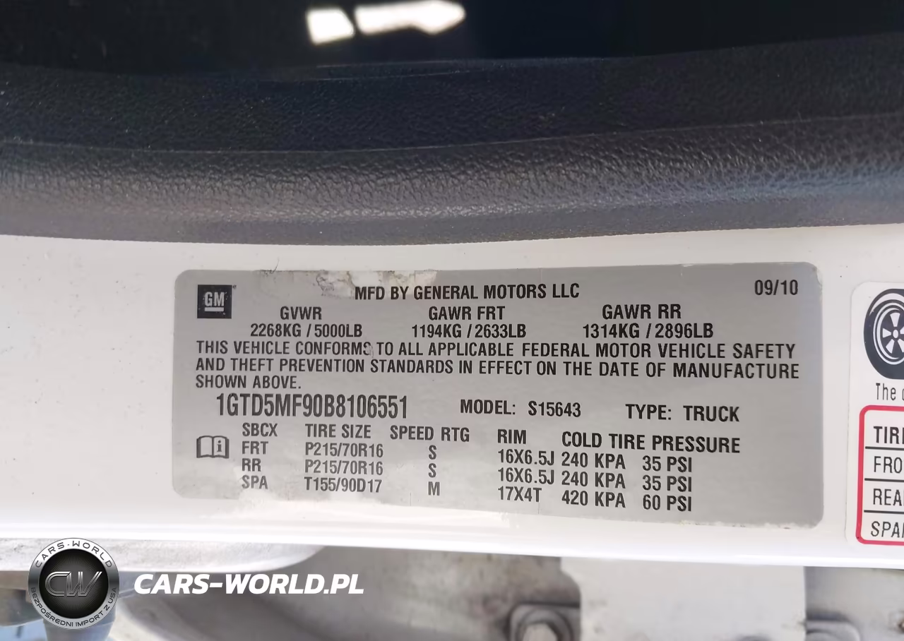 2011 GMC Canyon Sle1 VIN:1GTD5MF90B8106551 - 9