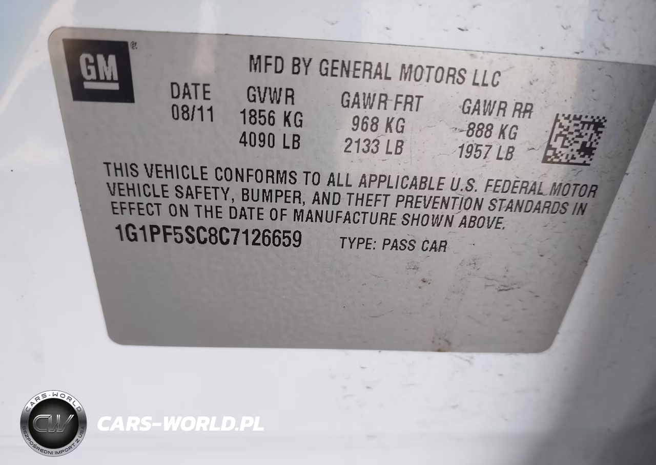 2012 Chevrolet Cruze 1Lt VIN:1G1PF5SC8C7126659 - 9