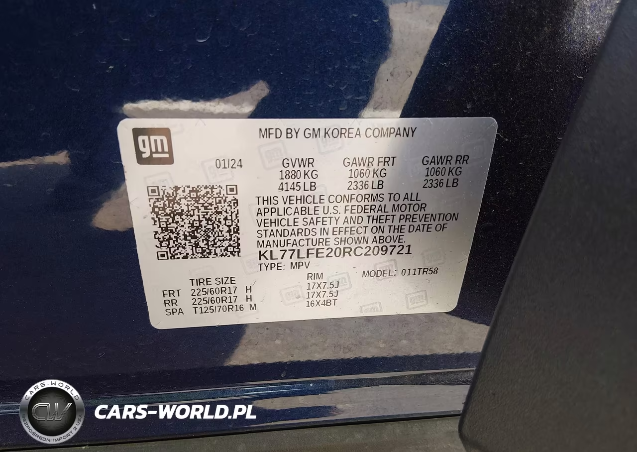 2024 Chevrolet Trax Fwd Sp VIN:KL77LFE20RC209721 - 9