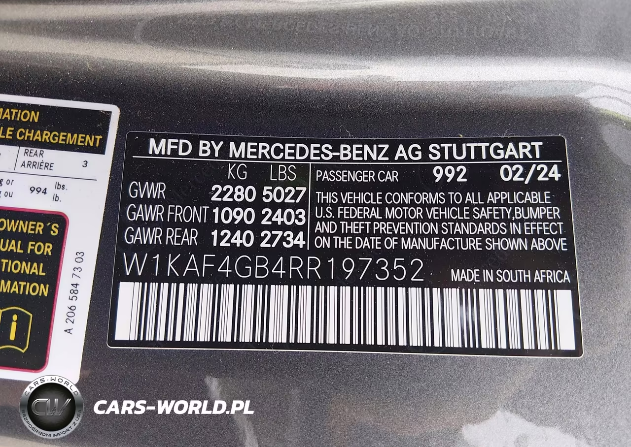 2024 Mercedes-Benz C 300 VIN:W1KAF4GB4RR197352 - 9