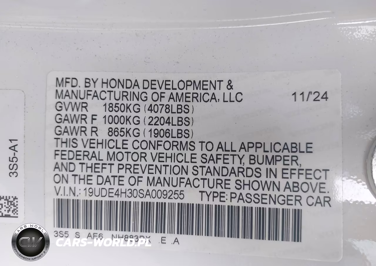 2025 Acura Integra A-Spec VIN:19UDE4H30SA009255 - 9