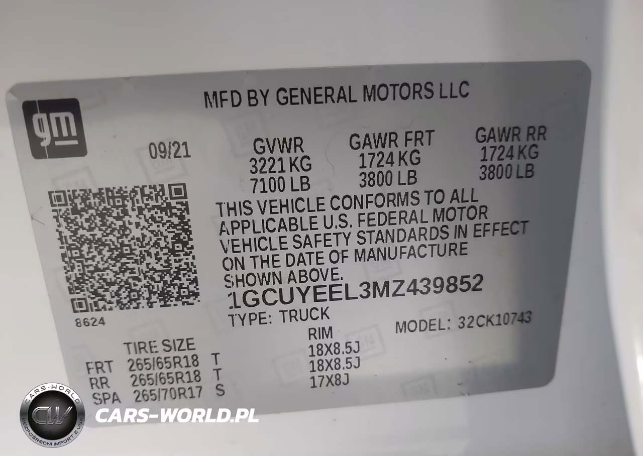 2021 Chevrolet Silverado 1500 Rst VIN:1GCUYEEL3MZ439852 - 9