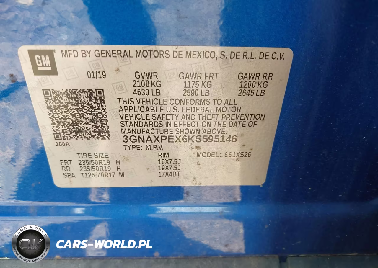 2019 Chevrolet Equinox Premier VIN:3GNAXPEX6KS595146 - 9