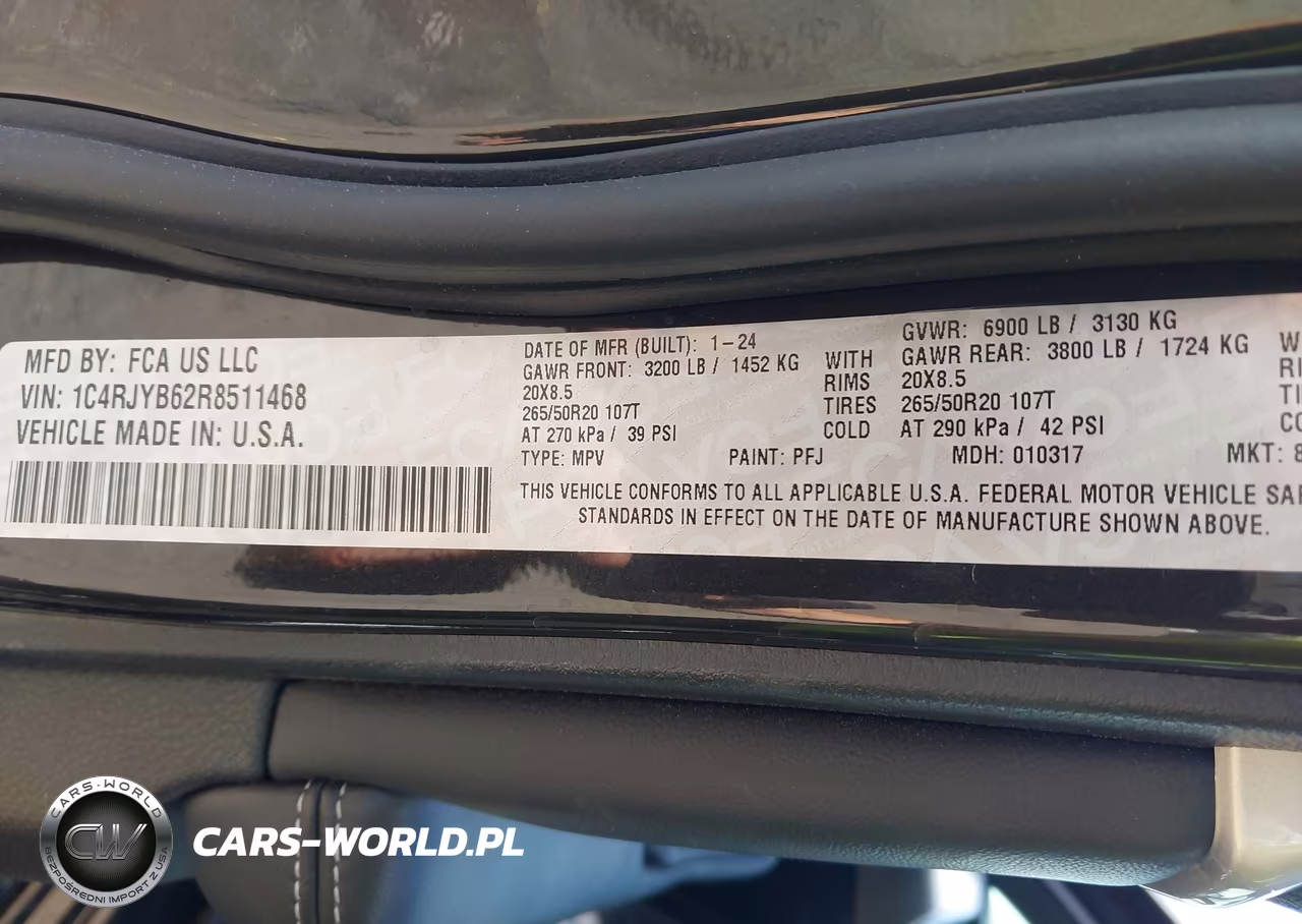 2024 Jeep Grand Cherokee 4Xe Anniversary Edition VIN:1C4RJYB62R8511468 - 9