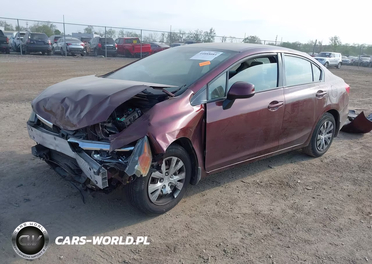 2012 Honda Civic Lx VIN:19XFB2F50CE095724 - 2