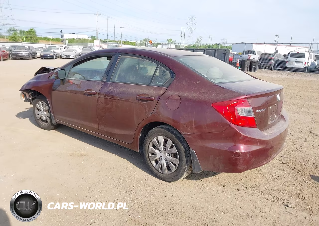 2012 Honda Civic Lx VIN:19XFB2F50CE095724 - 3