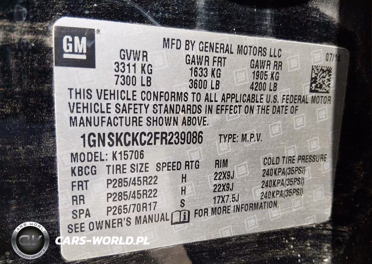 2015 Chevrolet Tahoe Ltz VIN:1GNSKCKC2FR239086 - 9