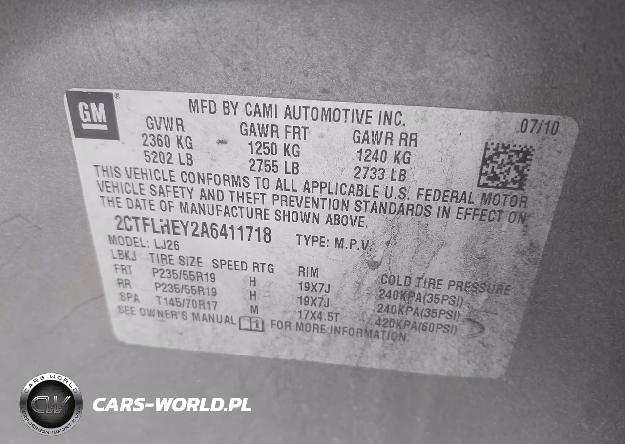 2010 GMC Terrain Slt-2 VIN:2CTFLHEY2A6411718 - 9