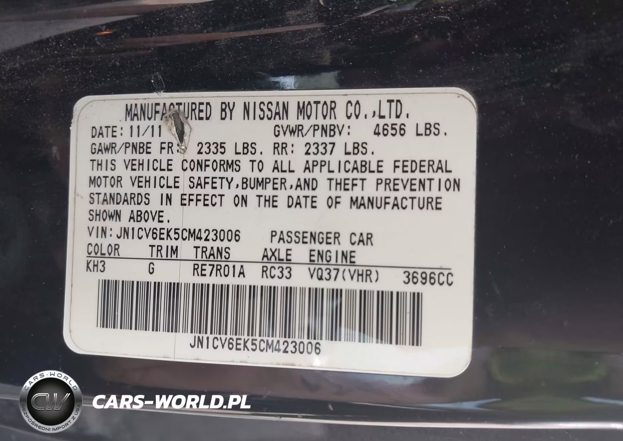 2012 Infiniti G37 Journey VIN:JN1CV6EK5CM423006 - 9
