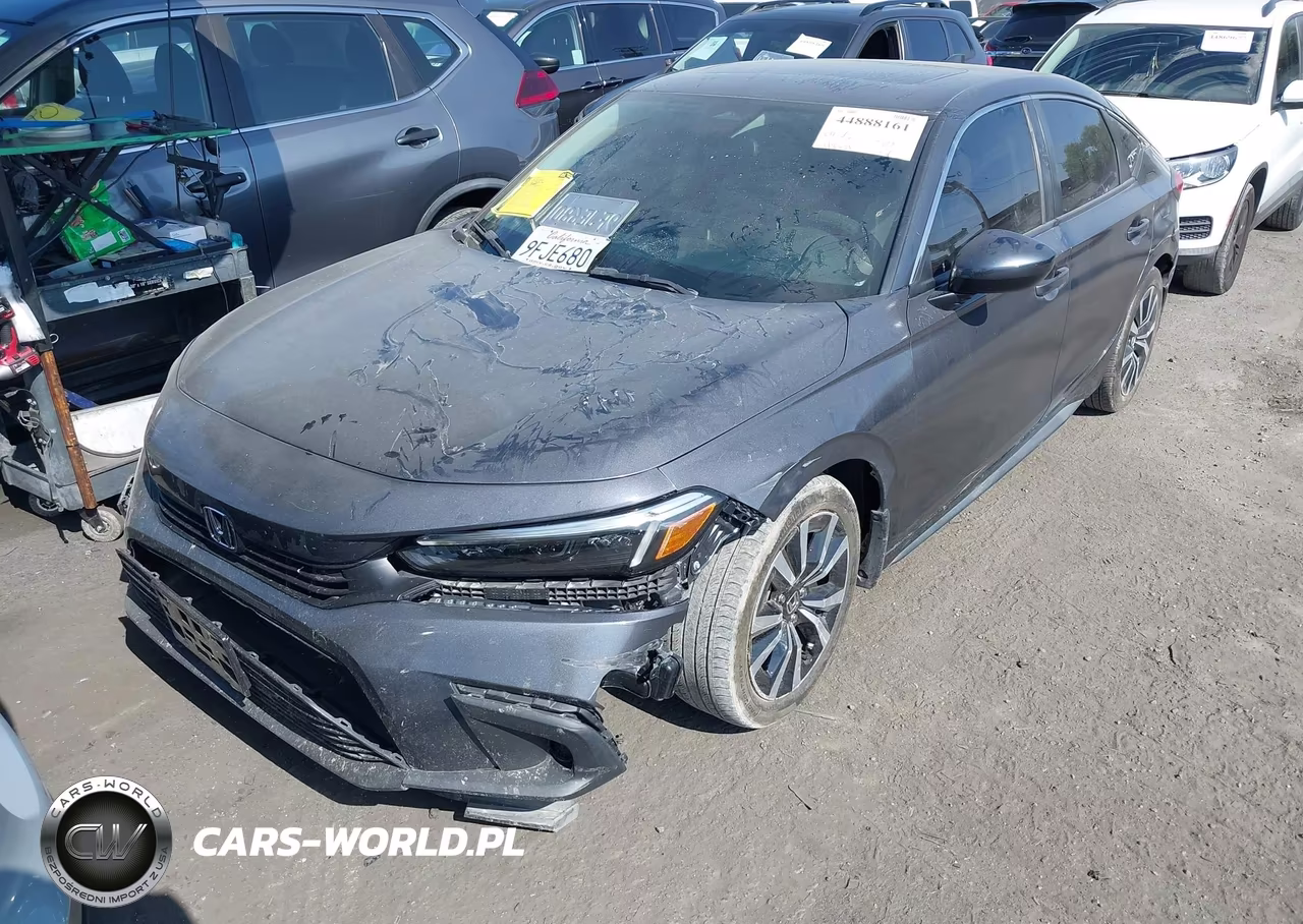 2022 Honda Civic Ex-L VIN:19XFL1H73NE015664 - 2