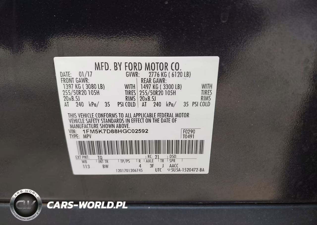 2017 Ford Explorer Xlt VIN:1FM5K7D88HGC02592 - 9