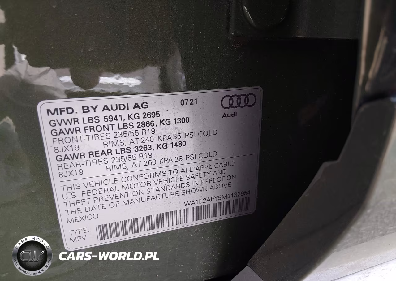 2021 Audi Q5 Premium Plus 55 Tfsi E Quattro S Tronic VIN:WA1E2AFY5M2132954 - 9