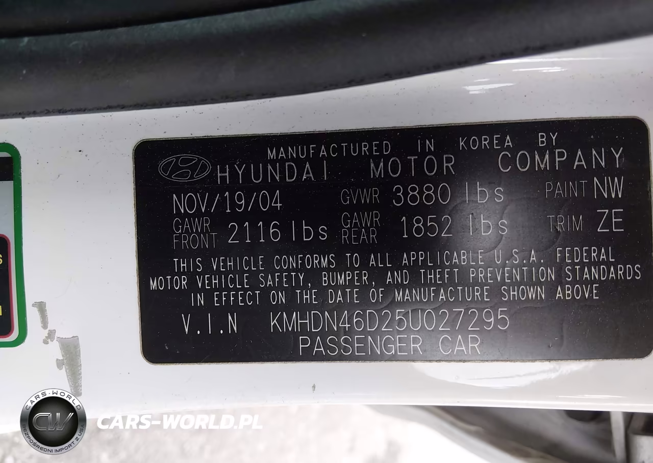 2005 Hyundai Elantra Gls-Gt VIN:KMHDN46D25U027295 - 9