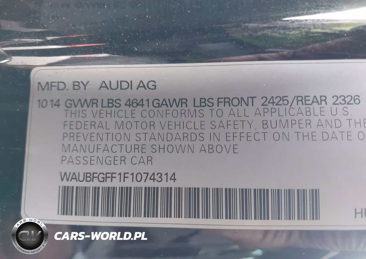 2015 Audi S3 2.0T Premium Plus VIN:WAUBFGFF1F1074314 - 9