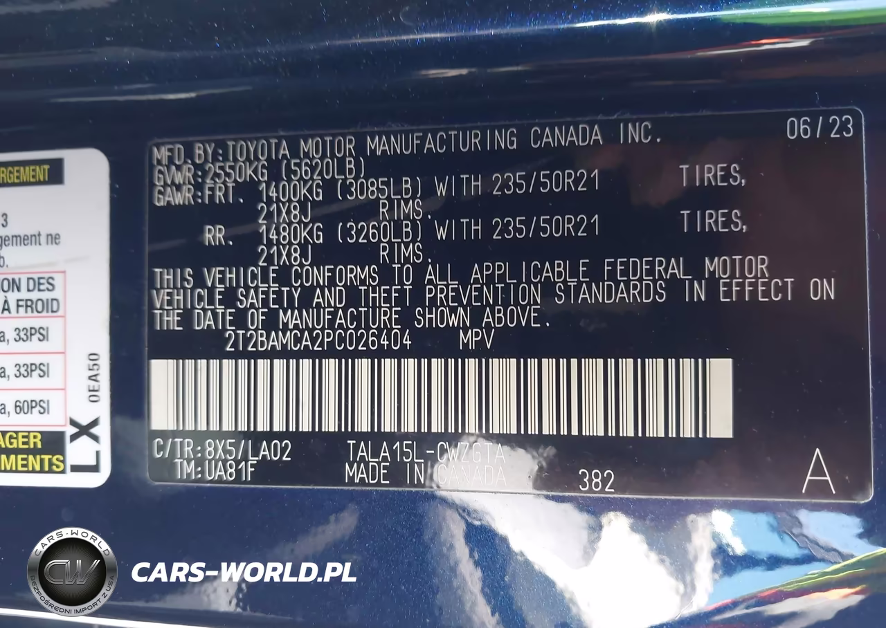 2023 Lexus Rx 350 Luxury VIN:2T2BAMCA2PC026404 - 9