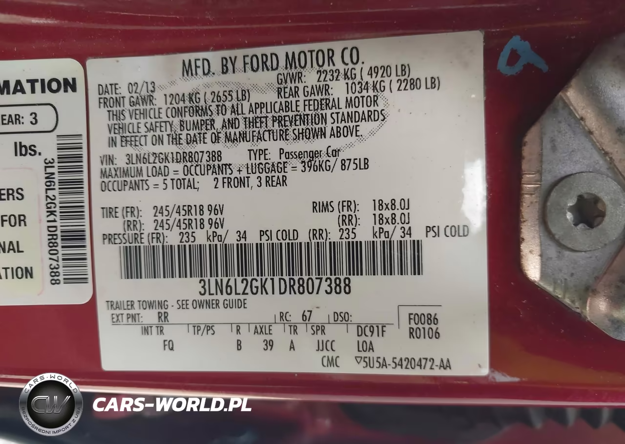 2013 Lincoln Mkz VIN:3LN6L2GK1DR807388 - 9