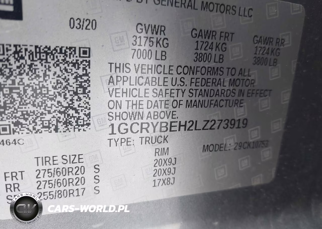 2020 Chevrolet Silverado 1500 4Wd Standard Bed Custom VIN:1GCRYBEH2LZ273919 - 9