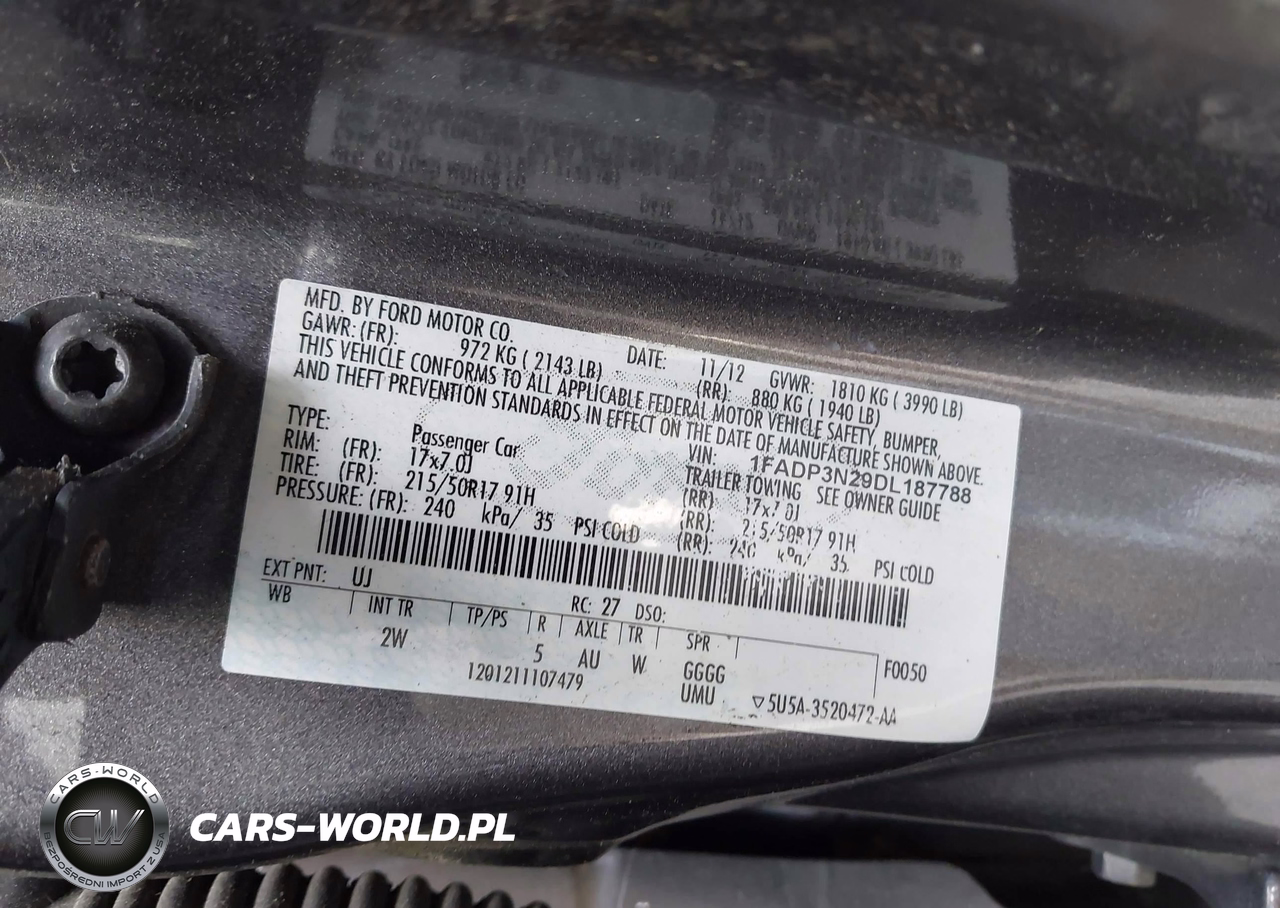 2013 Ford Focus Titanium VIN:1FADP3N29DL187788 - 9